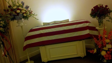 I was alone with Old Man Jack during visitation.  It was good as I was able to say good-bye in private... The mortuary didn't invest in good quality Kleenex, though.