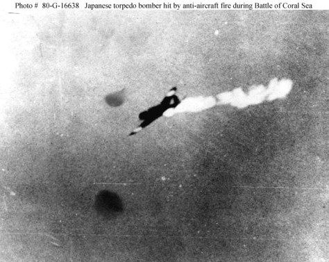 Japanese planes did not have self-sealing fuel tanks