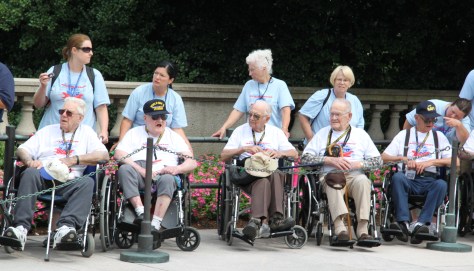 WWII vets at the Tomb of the Unknown Soldier. July 2010